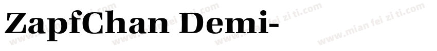 ZapfChan Demi字体转换